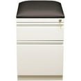 thumbnail image 3 of Scranton & Co 2-Drawer Metal Mobile Pedestal Filing Cabinet in White/Black, 3 of 6