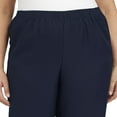 thumbnail image 3 of Alfred Dunner Women's Plus Size Solid Elastic Waist Pants, 3 of 4