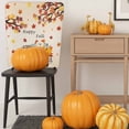 thumbnail image 5 of Happy Fall Chair Covers Set of 1 Maple Leaf Pumpkin Plaid Thanksgiving Truck Orange Chair Back Covers Stretch Removable Washable Slipcovers Protector for Dining Room Kitchen Party Decor, 5 of 5