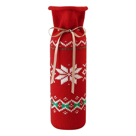 

Christmas Supplies Wine Bottle Set Christmas Decoration Wine Bottle Set Champagne Wine Wine Set