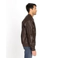 thumbnail image 3 of Threadfast Apparel 395J Bomber Jacket-Brown Vegan Leather-XL, 3 of 3