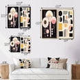thumbnail image 4 of Designart "Boho Chic Geometric Abstract Art I" Modern Geometric Framed Wall Art Set Of 2 - Modern Pink Frame Gallery Set For Office Decor, 4 of 6