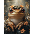 thumbnail image 1 of Qisvanset 12x16 Inch Frog Prince Watercolor Canvas Wall Art, Whimsical Fairy Tale Girl Nursery Room Decor, 1 of 8