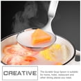 thumbnail image 2 of Shisuyan 1 Ensemble de Cuillère à Fentes en Acier Inoxydable pour Servir la Soupe avec Design Rond, 2 of 8