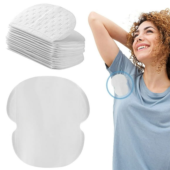 Fiudx Almohadillas para Axilas, Absorbentes de Sudor Ligeros, Desodorantes Portátiles, Antimanchas, Frescura Durante Todo El Día, para Hombres, Mujeres y Niños, 10 Almohadillas Por Paquete