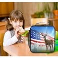 thumbnail image 6 of ALAZA American Flag and Deer Lunch Box Insulated Lunch Bag Reusable Thermal Cooler Tote School Picnic, 6 of 6