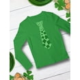 thumbnail image 5 of Tstars Boys Unisex Irish Clover Tie Gifts for Irish St Patricks Day Shamrock Cool Kids St Patricks Day Awesome Tie Shirts Gift for Boys Irish Shirt Pride Proud Irish Kids Long Sleeve T Shirt, 5 of 6