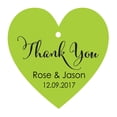 thumbnail image 1 of 100 PCS Thank You Custom Made Heart Shape Hang Tags Personalized Wedding Favor Paper Tags, 1 of 1