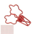 thumbnail image 1 of 100pcs Creux Longue Queue Liant Clips, Métal Fer Mini Trombones pour Billets Vêtements Documents avec Forte Force de Serrage, 1 of 8