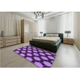 thumbnail image 4 of Ahgly Company Indoor Rectangle Patterned Heliotrope Purple Area Rugs, 5' x 7', 4 of 6