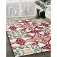 thumbnail image 2 of Ahgly Company Indoor Rectangle Abstract White Gold Abstract Area Rugs, 4' x 6', 2 of 6