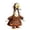 Goose Outfit B-Thanksgiving, variant on AZXY Thanksgiving Porch Goose Outfit, 23 Inch Lawn Goose Costume with Pilgrim Hat & Pumpkin Turkey Print Dress, Goose Clothes for Cement Plastic Goose Statue, Outdoor Yard Patio Fall Garden Decor