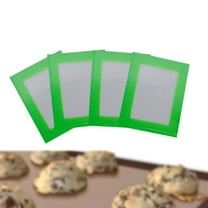 HEMOTON Silicone Baking Mat for Baking Use Reusable Nonstick Green 11x8.5cm