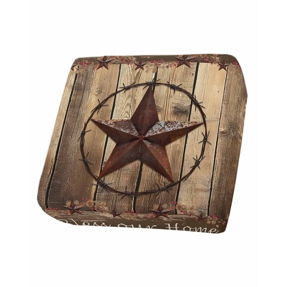 Rustic Country Couch Cushion Covers Stretch, Washable Sofa Seat Covers Individual Seat Cushion Sofa Slipcovers Western Stars Brown Texture Wooden Print Couch Cover Furniture Protector S-1PCS