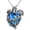 Crystal Dragon Necklace, variant on Dragon Necklace 925 Sterling Silver Heart Crystal Abalone Dragon Crystal Urn Necklace Jewelry Gifts for Women Men for Birthday Christmas