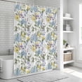 thumbnail image 5 of Vintage Spring Floral Shower Curtain Set - 72" x 78" Washable Bathtub Curtain with 12 Hooks, Farmhouse Flowers Watercolor Waterproof Fabric Stall Shower Curtains for Bathroom/Bathtub Décor, 5 of 6