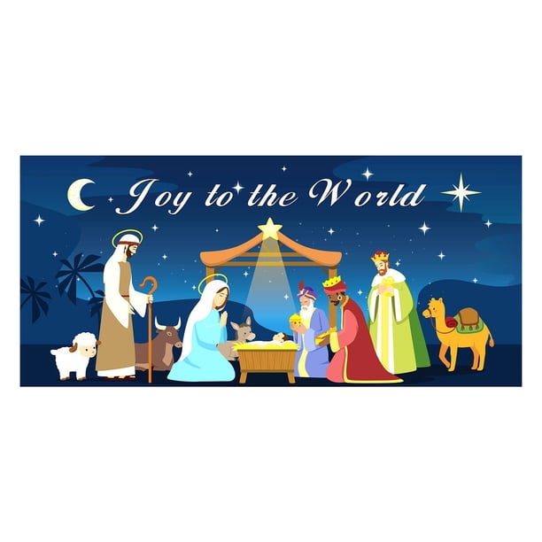 Fiudx Ofertas Del Día Póster De Cubierta Navideña Para Puerta De Garaje, Murales De Pared, Invierno, Exterior, Decoración De Puerta Grande Para Decoración Interior Y Exterior De Navidad.
