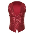 thumbnail image 1 of Alvivi Veste Blazer Sans Manches à Paillettes Brillantes pour Hommes et Femmes Rouge G, 1 of 7