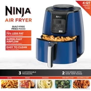 Ninja 4-Qt Air Fryer, 3 Functions, Air Fry, Reheat, and Dehydrate, Dishwasher Safe, Non-Stick, AF100WMNV Navy