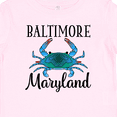 thumbnail image 4 of Inktastic Baltimore Maryland Vacation Blue Crab Boys or Girls Baby T-Shirt, 4 of 5