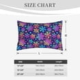 thumbnail image 4 of Honeii Rainbow Snowflakes Pattern Decorative Throw Pillow Case - Elevate Your Couch, Sofa, or Bed with Stylish Home Decor-20"x30", 4 of 6