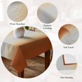 thumbnail image 5 of Grey Burnt Orange Ombre Table Cloth Waterproof Tablecloths, Modern Abstract Art Gradient Tablecloth Dining Table Cover for Kitchen Party Tabletop Outdoor, Rectangle Tablecloth 54x108 Inch, 5 of 9