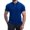 Blue, variant on YLSDY Men's Short Sleeve Button Down Loose Tees, Ribbed Knit Fashion Lapel Business Formal Tops Summer Casual Beach Vacation Clothes Blue S