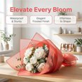 thumbnail image 4 of REGALWOVEN Solid Color Premium Wrapping Paper, Waterproof Flower Wrapping Paper, Luxury Matte Bouquet Gift Wrap Dark Red 22.4"L x 22.4"W, 4 of 5