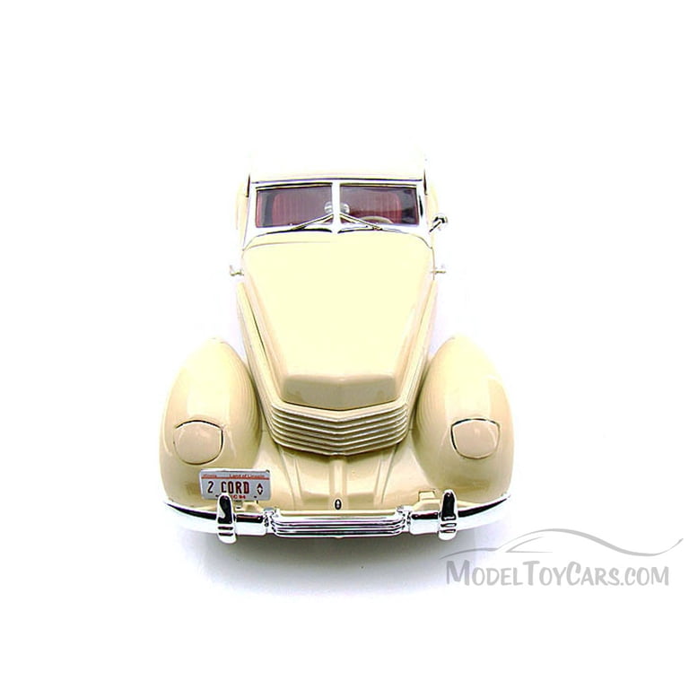 1936 Cord 810 Soft Top, Yellow - Signature Models 18108 - 1/18