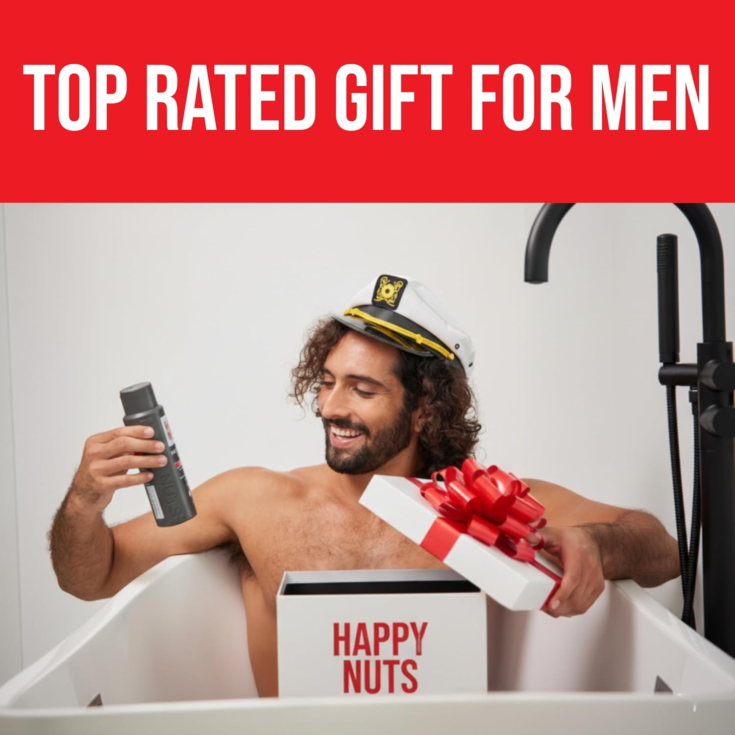 Happy Nuts Comfort Cream, Anti Chafing Relief, Deodorant for Men, Unscented 3.4 Oz