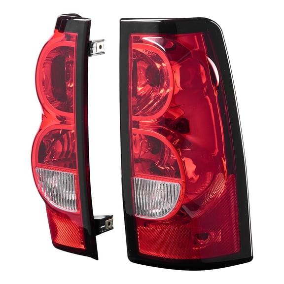 KFFKFF Tail Light Assembly Compatible with 2003-2006 Chevy Silverado 1500/1500 HD/2500/2500 HD/3500, 2007 Chevy Classic, Set of 2 Rear Brake Lamps with Halogen Bulbs for Driver & Passenger Side