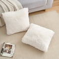 thumbnail image 3 of REGALWOVEN Set of 2 Throw Pillow Covers, Soft Fluffy Cushion Covers Double Sided Plush Pillow Covers Beige 12" x 20", 3 of 5