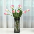 thumbnail image 2 of Single Branch Simulation Flower Easy Care Realistic No-fading No Withering Table Centerpiece Artificial Tulip for Wedding, 2 of 8