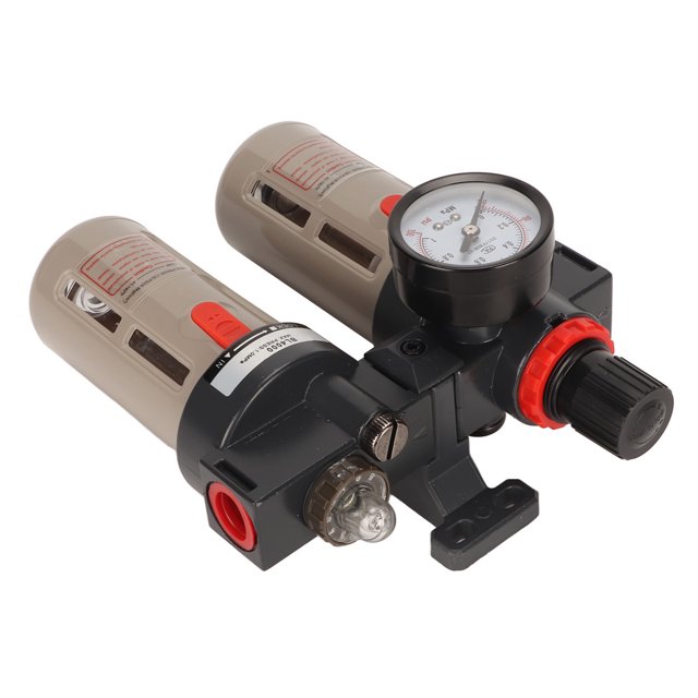 Filtro de aire comprimido de 2 unidades tamaño estándar de gran capacidad BFC4000 G1/2 Separador de aceite de agua con manómetro para neumático ANGGREK Otros