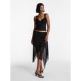 thumbnail image 2 of No Boundaries Mesh Lace Triangle Tank Top, Women's XXS-XXL, 2 of 5
