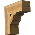 thumbnail image 4 of Ekena Millwork 6"W x 18"D x 18"H Balboa Block Rough Sawn Bracket, Western Red Cedar, 4 of 25