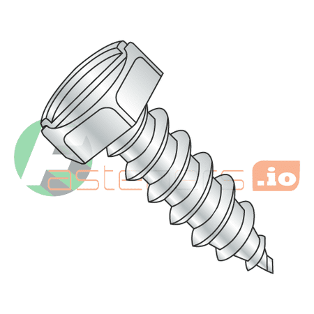 

#6 x 3/4 Type A Self-Tapping Screws / Slotted / Hex Head / Steel / Zinc (Quantity: 10 000 pcs)