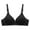 Black, variant on Women's Satin Push Up Bra Wireless Padded No Underwire Bralettes Lace Plunge Bras Lightweight Strappy Daily Bra