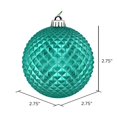 thumbnail image 3 of Vickerman N188442D Boule Pailletée Durian Bleu Sarcelle 2.75 Po. 12 par Sac, 3 of 3