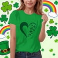 thumbnail image 2 of HAiming St Patricks Day T-Shirt for Kids Shamrock Printed Round Neck Short Sleeve Shirts Pullover Blouse, 2 of 5