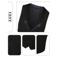 thumbnail image 4 of Beauty-Emily Men's 3-Piece Suit Set with Gold Accents – Blazer, Vest & Pants with Dust Bag, Formal Outfit for Wedding, Business & Gala, 4 of 9