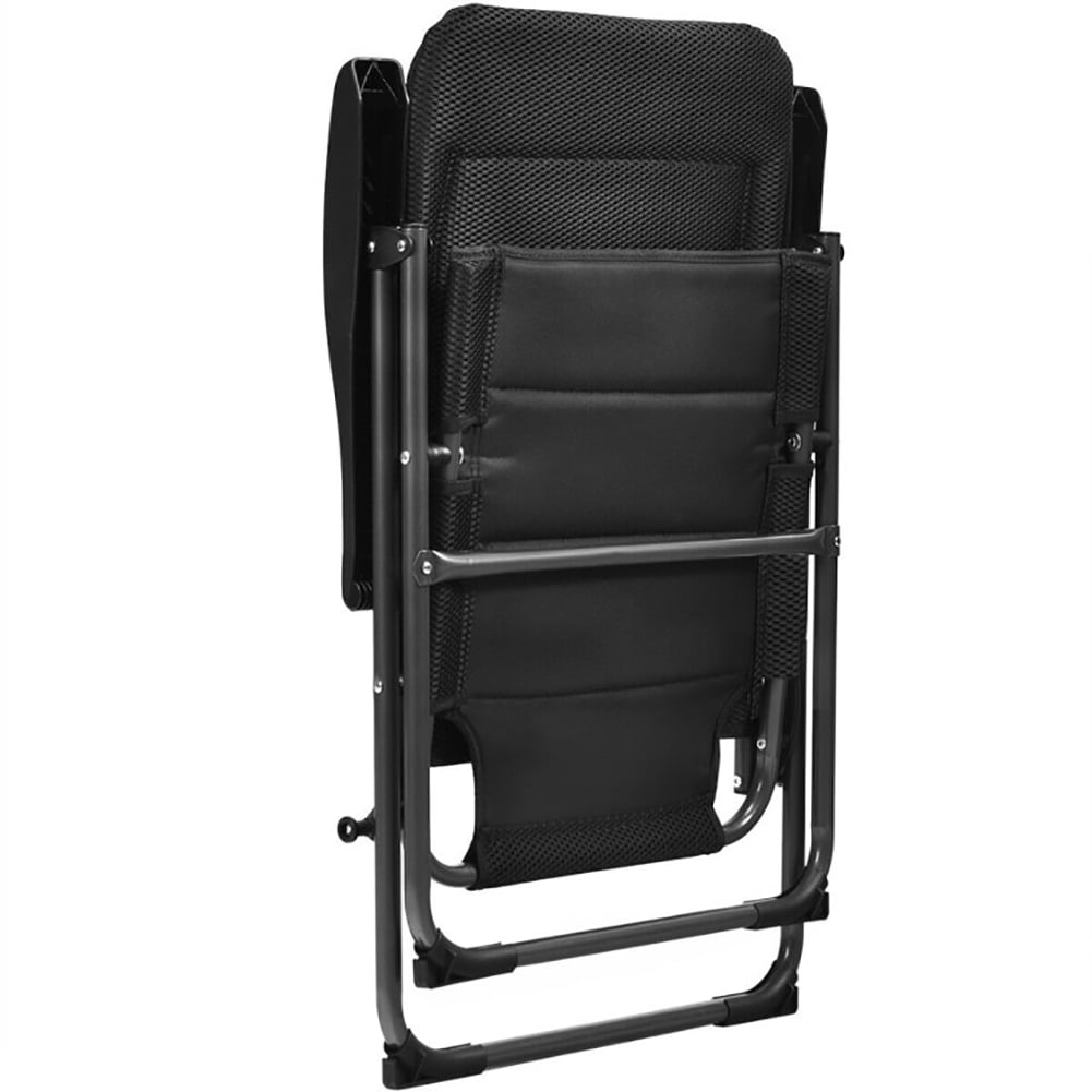 Aimee Lii 2 Pieces Outdoor Folding Patio Chairs with Adjustable Backrests for Bistro and Backyard, Outdoor Patio Furniture, Black Aimee Lii 2 Pieces Outdoor Folding Patio Chairs with Adjustable Backrests for Bistro and Backyard, Outdoor Patio Furniture, Black