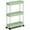 Green, variant on Movanne Slim 3-Tier Rolling Storage Cart, Mobile Utility Organizer for Bathroom, Kitchen, Laundry, Office – White