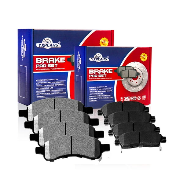 Front & Rear Disc Ceramic Brake Pads for GMC Acadia Buick Enclave Chevy Traverse