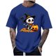 thumbnail image 1 of Blusas y camisas de manga corta y cuello redondo para hombre. Blusas/camisetas de manga corta con cuello redondo y estampado de Halloween para hombre. Blusa para hombre., 1 of 4
