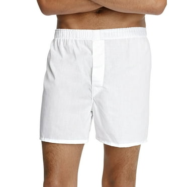 Hanes Men's White ComfortSoft Boxer Shorts (4 Pack) - Walmart.com