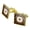Gold, variant on Take The Road Less Traveled Compass Square Cufflink Set - Silver or Gold