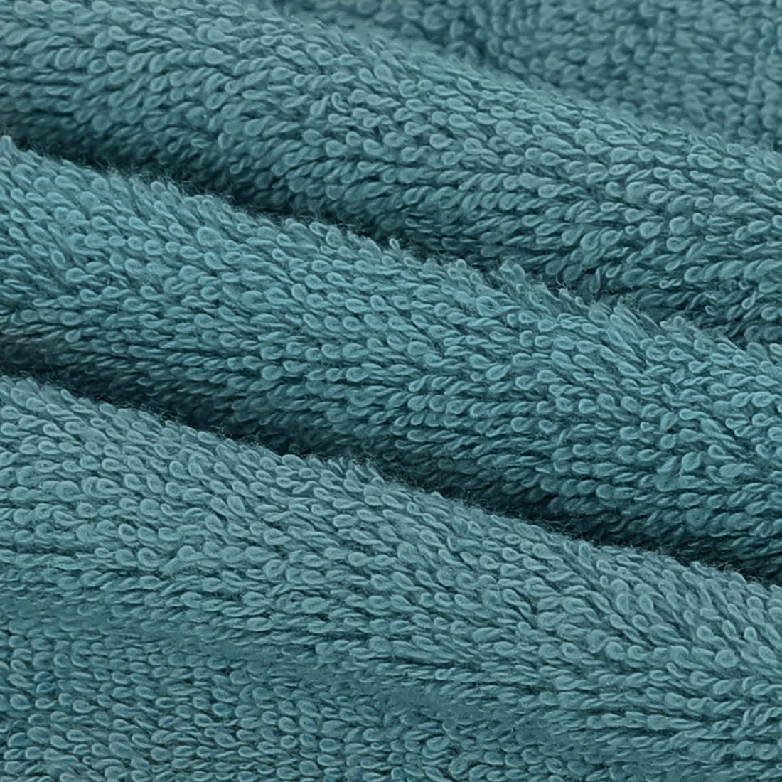 Unique Bargains Embroidered Cotton Hand Towels Set of 2 16 x 28 Inch Teal Blue