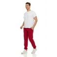 thumbnail image 2 of Yacht & Smith 3 Pack of Mens Jogger Bulk Sweatpants, Red, Comfy Lounge Joggers for Men Size (Medium), 2 of 7
