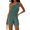 #267-Green, variant on Women's Summer Sleeveless Off Shoulder Relaxed Fit Romper Shorts with Pockets Casual Bohemian Style